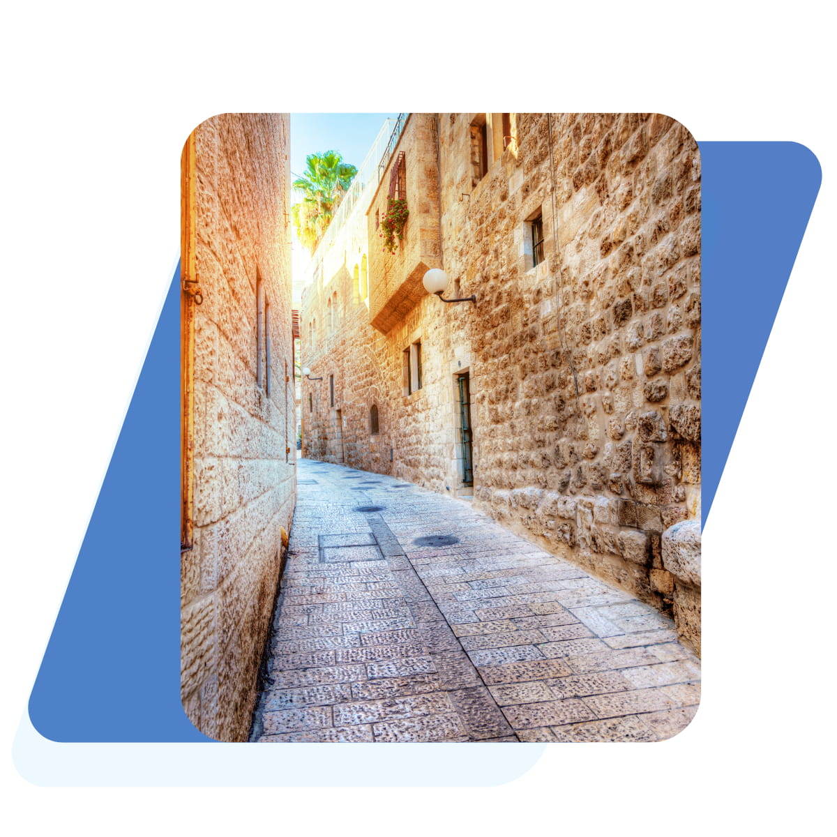 Residential street in Katamon, Jerusalem