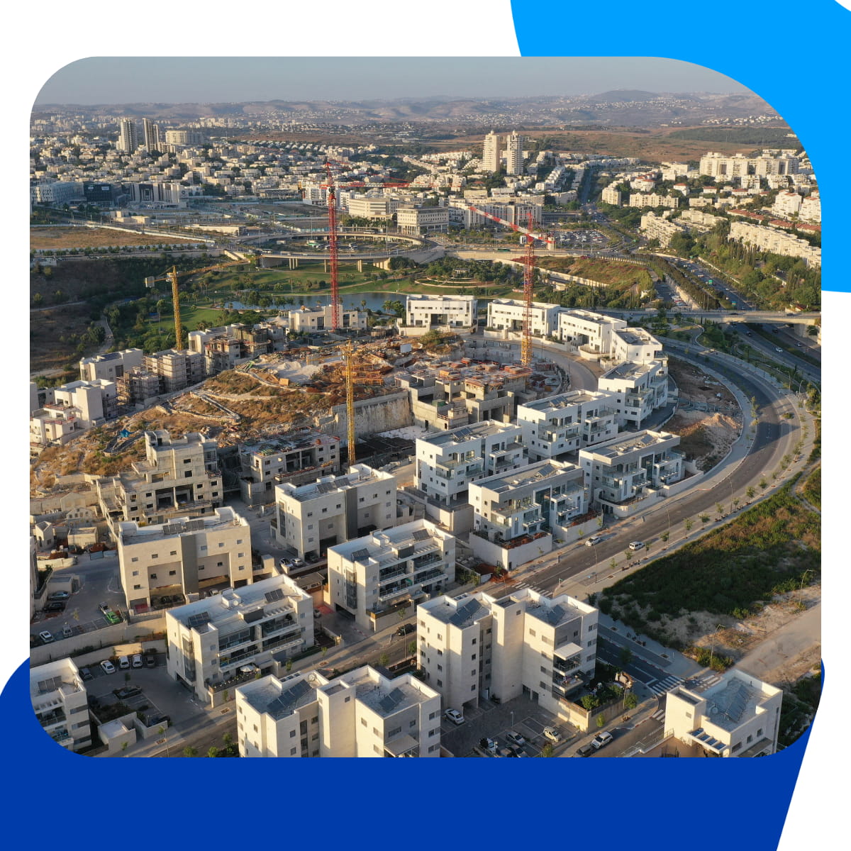 Modi'in residential neighbourhoods set in the Judean foothills